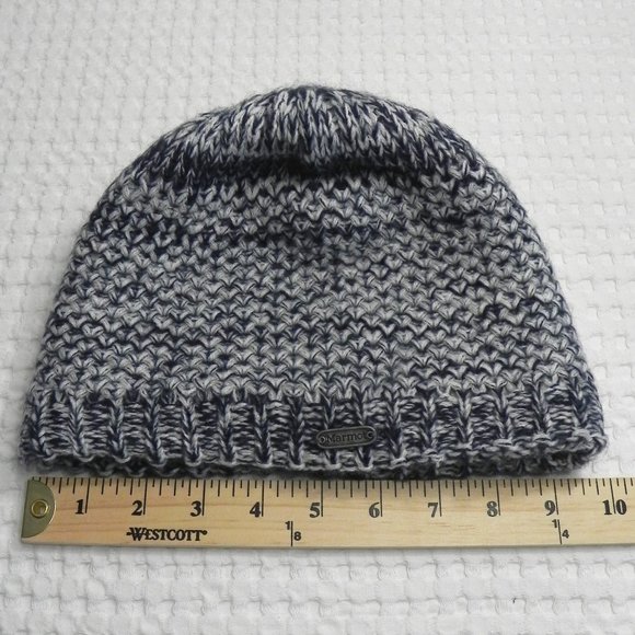 Marmot Accessories - Marmot Fleece Lined Blue White Beanie
